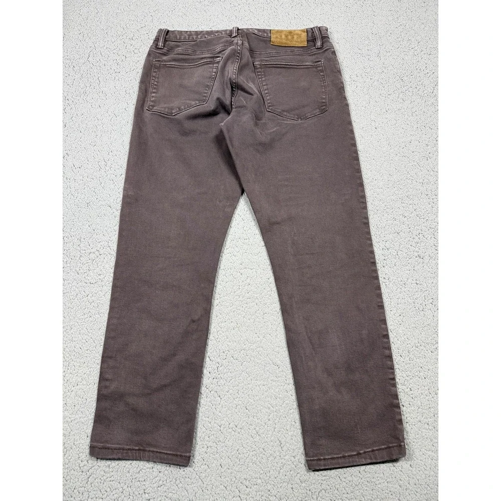 Todd Snyder Jeans Mens 32x27‎ Brown Slim Fit Stretch Denim Casual 5-Pocket